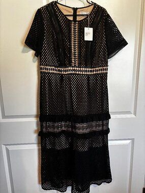 Truly You Black Lace Dress